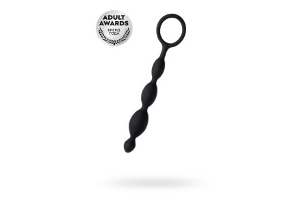 Анальная цепочка Toyfa A-toys S силикон черный 19,5 см