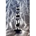 Анальная втулка Metal by TOYFA металл серебристая с кристаллом цвета сапфир 14 см Ø 2,5 см 125 - фото 9