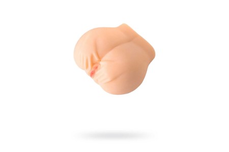 Мастурбатор реалистичный TOYFA Juicy Pussy Pauline с вибрацией вагина и анус TPR телесный 14,5 см