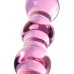 Двусторонний фаллоимитатор Sexus Glass стекло розовый 18 см - фото 3