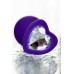 Анальная втулка ToDo by Toyfa Diamond Heart фиолетовая Ø 3 см - фото 2
