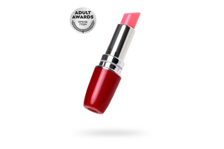 Вибромассажер A-Toys by TOYFA Lipstick ABS пластик красный 9 см