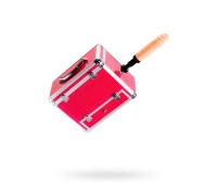 Секс-чемодан Diva Wiggler с двумя насадками металл розовый 28 см