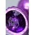 Анальный страз Metal by TOYFA металл фиолетовый с кристалом цвета аметист 8,2 см Ø3,4 см 85 г - фото 10