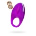 Виброкольцо с ресничками перезаряжаемое JOS RICO Силикон Фиолетовый 9 см - фото
