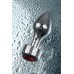 Анальная втулка Metal by TOYFA металл серебристая с кристаллом цвета рубин 9,5 см Ø 3,5 см 130 - фото 8