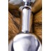 Анальная втулка Metal by TOYFA металл серебристая с большим рыжим хвостом 37 см Ø 2,9 см 195 г - фото 6