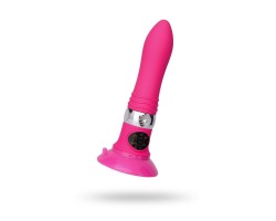 Нереалистичный вибратор Sexus Funny Five ABS пластик Розовый 18,5 см