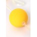 Вагинальные шарики Sexus Funny Five ABS пластик Желтый Ø 3 см - фото 4