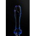 Анальный фаллоимитатор Sexus Glass стекло синий 13 см - фото 5