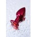 Анальный страз TOYFA Metal красный с кристаллом цвета рубин 7,2 см Ø2,8 см 50 г - фото 2