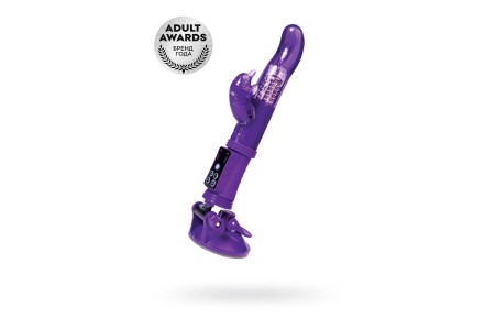 Вибратор с клиторальным стимулятором TOYFA A-Toys TPR Фиолетовый 22,5 см