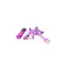 Вибратор поясной TOYFA PVC фиолетовый 19,5 см - фото 4