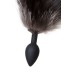 Анальная втулка с хвостом чернобурой лисы POPO Pleasure by TOYFA S силикон черная 45 см Ø 2,7 с - фото 7