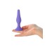 Анальная втулка Штучки-дрючки M Силикон Фиолетовый 12,5 см - фото 6