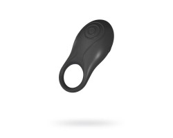 Эрекционное кольцо OVO инновационной формы с вибрацией перезаряжаемое силиконовое черное