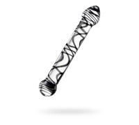 Двусторонний фаллос Sexus Glass стекло прозрачный 20,5 см