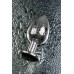 Анальная втулка Metal by TOYFA металл серебристая с кристаллом цвета турмалин 9,2 см Ø 4 см 42 - фото 8