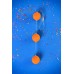 Анальные шарики Sexus Funny Five ABS пластик оранжевые 19,5 см - фото 3