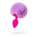 Анальная втулка с хвостом ToDo by Toyfa Sweet bunny силикон розово-фиолетовый 13 см Ø 2,8 см 44 - фото
