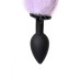 Анальная втулка с бело-фиолетовым хвостом POPO Pleasure by TOYFA S силикон черная 45 см Ø 2,7 с - фото 8