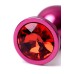 Анальный страз Metal by TOYFA металл красный с кристалом цвета рубин 8,2 см Ø3,4 см 85 г - фото 7