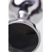Анальная втулка Metal by TOYFA металл серебристая с черным кристаллом 7,5 см Ø 3 см 145 г - фото 9
