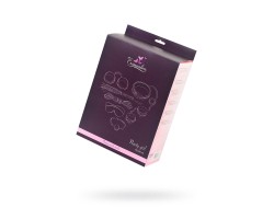 Набор для ролевых игр в стиле БДСМ Eromantica розовый маска наручники оковы ошейник флоггер к