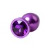 Анальный страз Metal by TOYFA металл фиолетовый с кристалом цвета аметист 8,2 см Ø3,4 см 85 г - фото 7