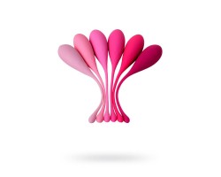 Набор вагинальных шариков Eromantica K-ROSE силикон розовый 6 шт