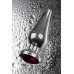 Анальная втулка Metal by TOYFA металл серебристая с кристаллом цвета рубин,12 см Ø 4 см 195 г - фото 1