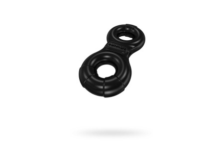 Виброкольцо на пенис Bathmate Eight elastomex чёрное Ø4-5 см
