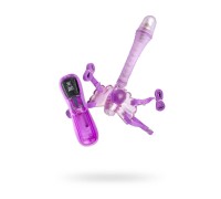 Вибратор поясной TOYFA PVC фиолетовый 19,5 см