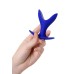 Расширяющая анальная втулка ToDo by Toyfa Bloom силикон синяя 8,5 см Ø 4,5 см - фото 3