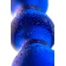 Двусторонний фаллоимитатор Sexus Glass стекло синий 20,5 см - фото 2