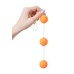 Анальные шарики Sexus Funny Five ABS пластик оранжевые 19,5 см - фото 2