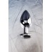 Анальная втулка Metal by TOYFA металл серебристая с кристаллом цвета турмалин 9,5 см Ø 4 см 14 - фото 9