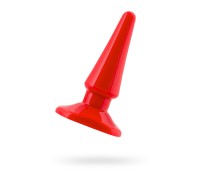 Анальная втулка Black & Red by TOYFA водонепроницаемая ПВХ красная 10 см Ø 3 см
