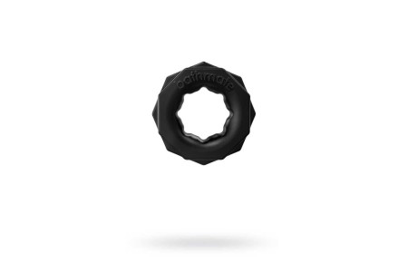 Эрекционное кольцо на пенис Bathmate Spartan elastomex чёрное Ø4 см
