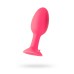 Анальная втулка TOYFA POPO Pleasure со стальным шариком внутри силиконовая розовая 10,5 см - фото