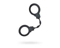 Силиконовые наручники Eromantica силикон черные 33 см
