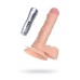 Реалистичный вибратор TOYFA RealStick Nude PVC телесный 12 режимов вибрации 17 см - фото