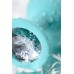 Анальный страз Штучки-Дрючки мятный с прозрачным кристаллом силикон 2,7 см - фото 9