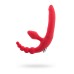 Безремневой страпон Black & Red by TOYFA с вибропулей влагостойкий силикон красный 35 см - фото