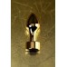 Анальная втулка Metal by TOYFA металл золотистая с кристаллом цвета турмалин,10,8 см Ø 4 см 195 - фото 10