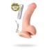 Реалистичный вибратор TOYFA RealStick Elite Vibro TPR телесный 7 режимов вибрации 20 см - фото