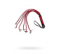 Плеть многохвостая (6 хвостов) черно-красная