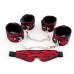 Кружевной набор TOYFA Marcus (наручники оковы и маска) красный - фото 2