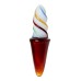Двусторонний фаллоимитатор Sexus Glass стекло янтарно-разноцветный 16 см - фото 8