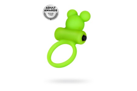 Виброкольцо на пенис A-Toys by TOYFA силикон зеленое Ø 3,1 см